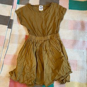 Urban Research Doors ochre layered dress size 105cm